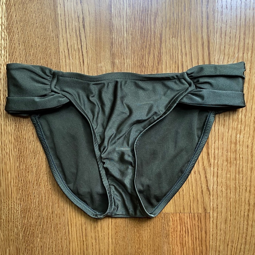 Forest Green Shine Bikini Bottom